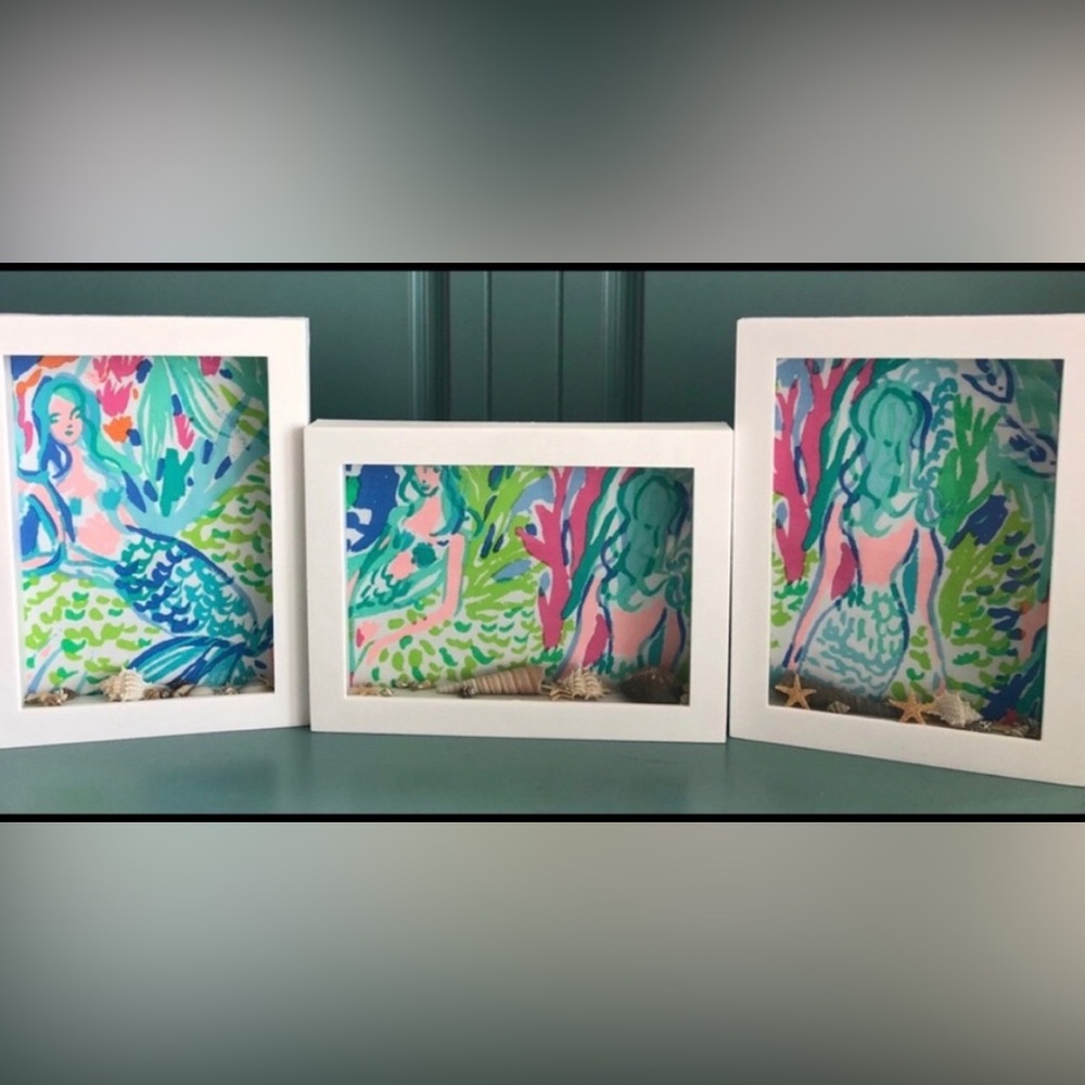 5x7” Mermaid Cove Shadowboxes.